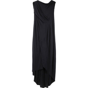 RICK OWENS LILIES "DRAPED CAPE" ASYMMETRIC DRESS